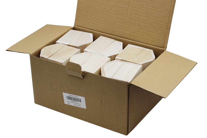 Creative Hobbies Pack of 6 Ready to Decorate Wood Treasure Chest Box Savings Bank with Coin Slot, Hinged Lid and Lockable Front Clasp, DIY Craft - Image 5